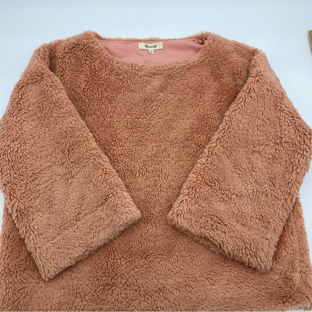 Madewell Salmon Pink Superfurry Sweater Women's‎ XS